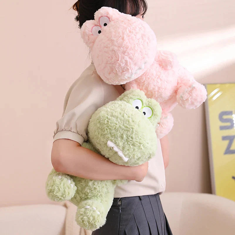 Kawaii Goofy Green Pink Dinosaur Plushies-Kawaii Dream