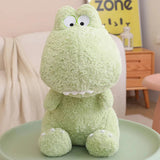 Kawaii Goofy Green Pink Dinosaur Plushies-Kawaii Dream
