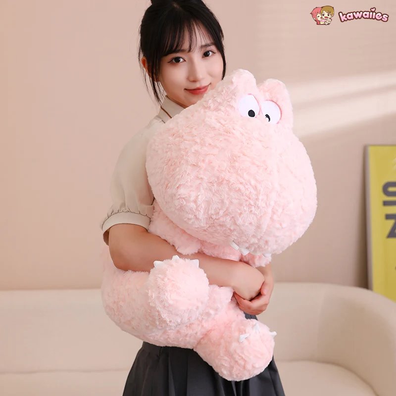 Kawaii Goofy Green Pink Dinosaur Plushies-Kawaii Dream