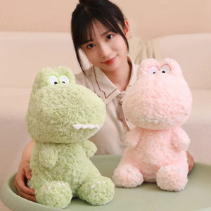 Kawaii Goofy Green Pink Dinosaur Plushies-Kawaii Dream