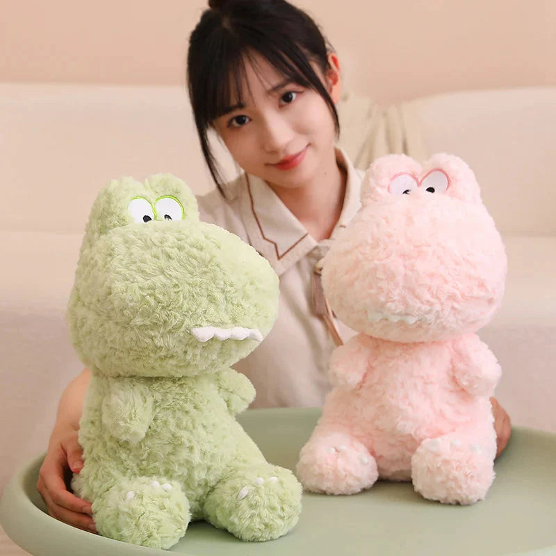 Kawaii Goofy Green Pink Dinosaur Plushies-Kawaii Dream