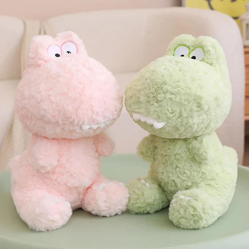 Kawaii Goofy Green Pink Dinosaur Plushies-Kawaii Dream