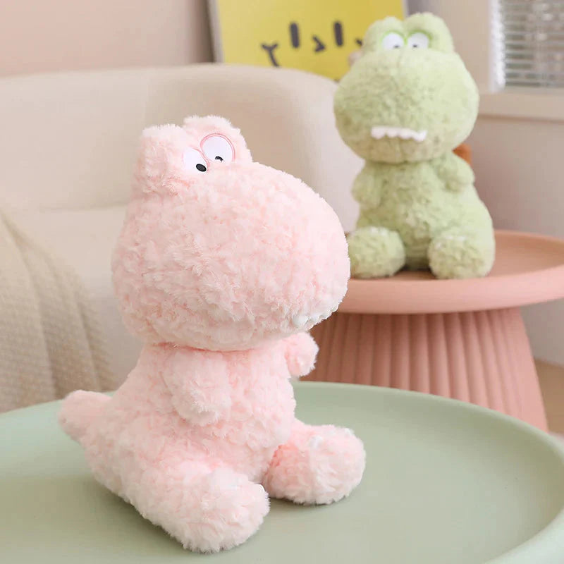 Kawaii Goofy Green Pink Dinosaur Plushies-Kawaii Dream