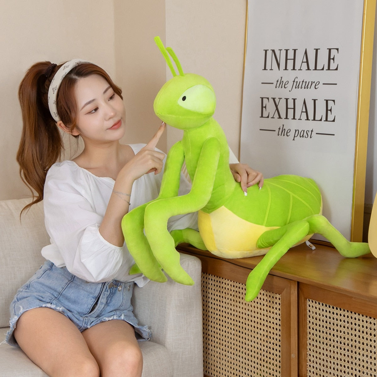Kawaii Green Praying Mantis Plushie-Kawaii Dream