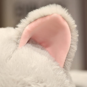 Kawaii Grey Half Cat Half Shark Combo Plushie-Kawaii Dream