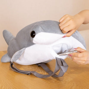 Kawaii Hammerhead Shark Plush Backpack-Kawaii Dream