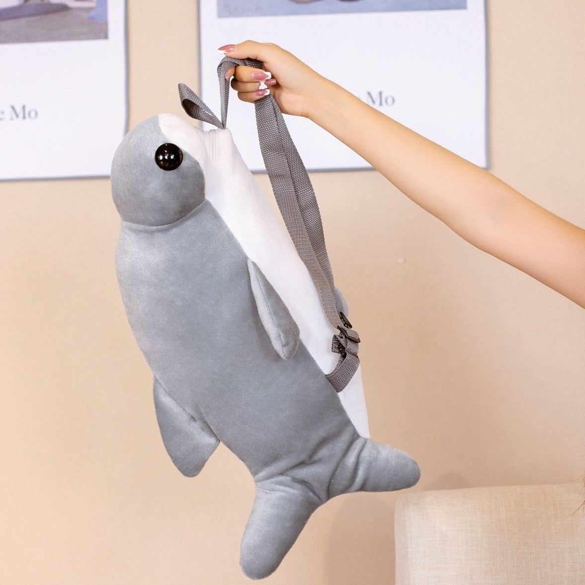 Kawaii Hammerhead Shark Plush Backpack-Kawaii Dream