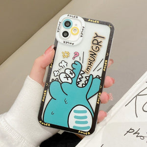 Kawaii Hangry Dinosaur iPhone Case-Kawaii Dream