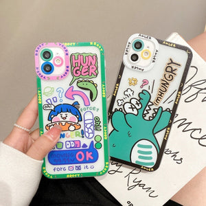 Kawaii Hangry Dinosaur iPhone Case-Kawaii Dream