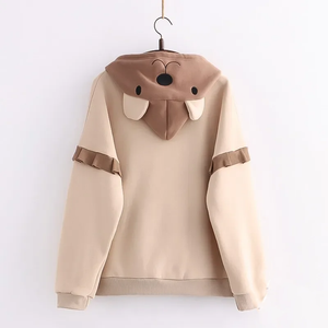 Kawaii Harajuku Style Bear Two-tone Hoodies-Kawaii Dream