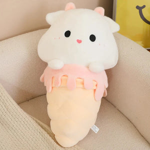 Kawaii Ice Cream Pig Capybara Chick Sheep Plushie-Kawaii Dream