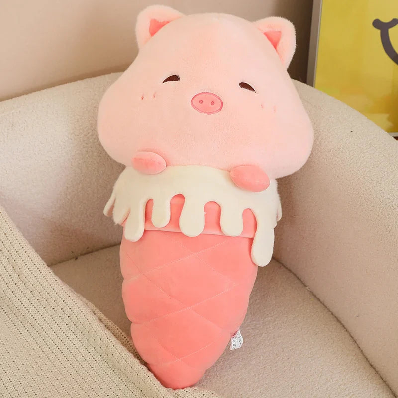 Kawaii Ice Cream Pig Capybara Chick Sheep Plushie-Kawaii Dream