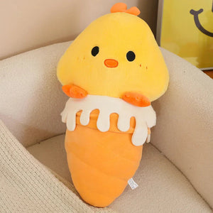 Kawaii Ice Cream Pig Capybara Chick Sheep Plushie-Kawaii Dream