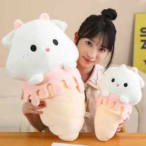 Kawaii Ice Cream Pig Capybara Chick Sheep Plushie-Kawaii Dream