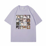 Kawaii Illustrated Cats Meme V3 Unisex Tee Top-Kawaii Dream