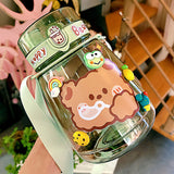 Kawaii Jumbo Bear & Bunny Bottle Flask with Strap-Kawaii Dream