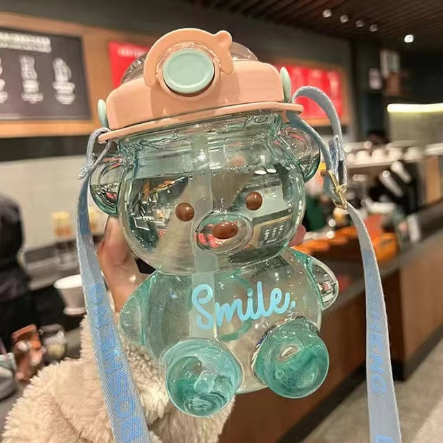 Kawaii Jumbo Bear Shaped Bottle with Strap-Kawaii Dream