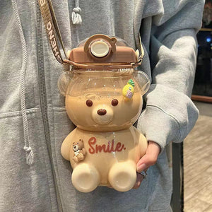 Kawaii Jumbo Bear Shaped Bottle with Strap-Kawaii Dream