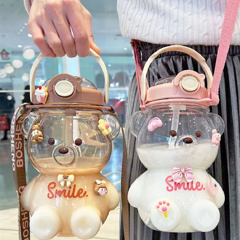 Kawaii Jumbo Bear Shaped Bottle with Strap-Kawaii Dream