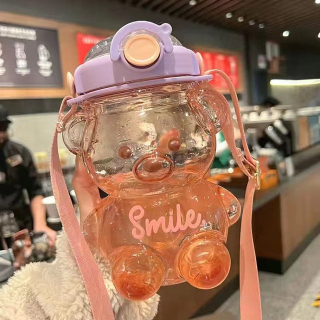 Kawaii Jumbo Bear Shaped Bottle with Strap-Kawaii Dream