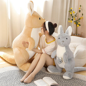Kawaii Kangaroo Mama Papa and Baby Plushie-Kawaii Dream