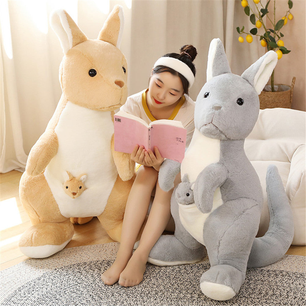 Kawaii Kangaroo Mama Papa and Baby Plushie-Kawaii Dream