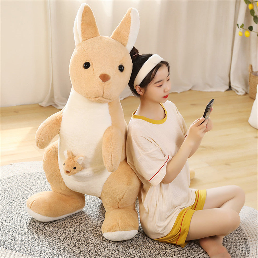 Kawaii Kangaroo Mama Papa and Baby Plushie-Kawaii Dream