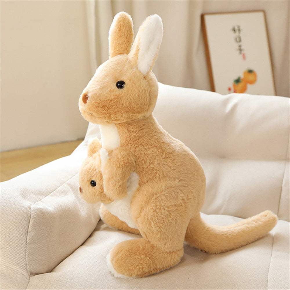 Kawaii Kangaroo Mama Papa and Baby Plushie-Kawaii Dream