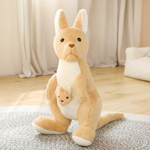 Kawaii Kangaroo Mama Papa and Baby Plushie-Kawaii Dream