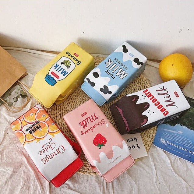 Kawaii Milk Juice Carton Box Bag-Kawaii Dream
