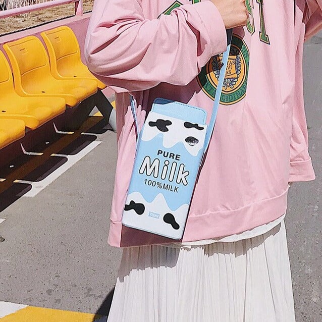 Kawaii Milk Juice Carton Box Bag-Kawaii Dream
