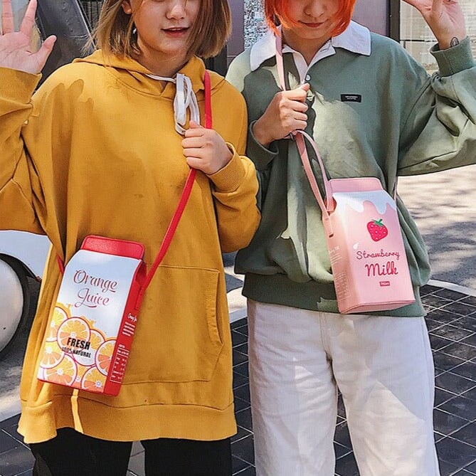 Kawaii Milk Juice Carton Box Bag-Kawaii Dream