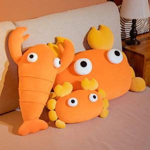 Kawaii Orange Crab & Lobster Plushie-Kawaii Dream