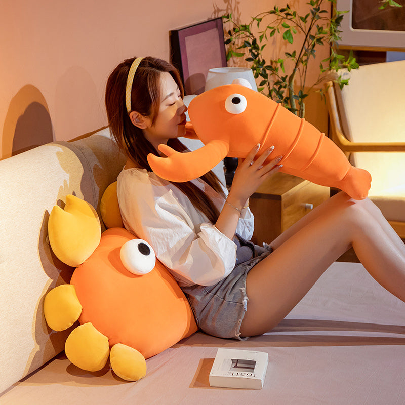 Kawaii Orange Crab & Lobster Plushie-Kawaii Dream