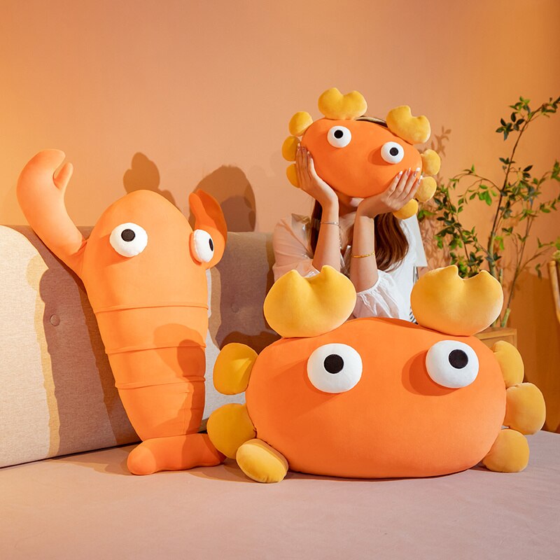 Kawaii Orange Crab & Lobster Plushie-Kawaii Dream