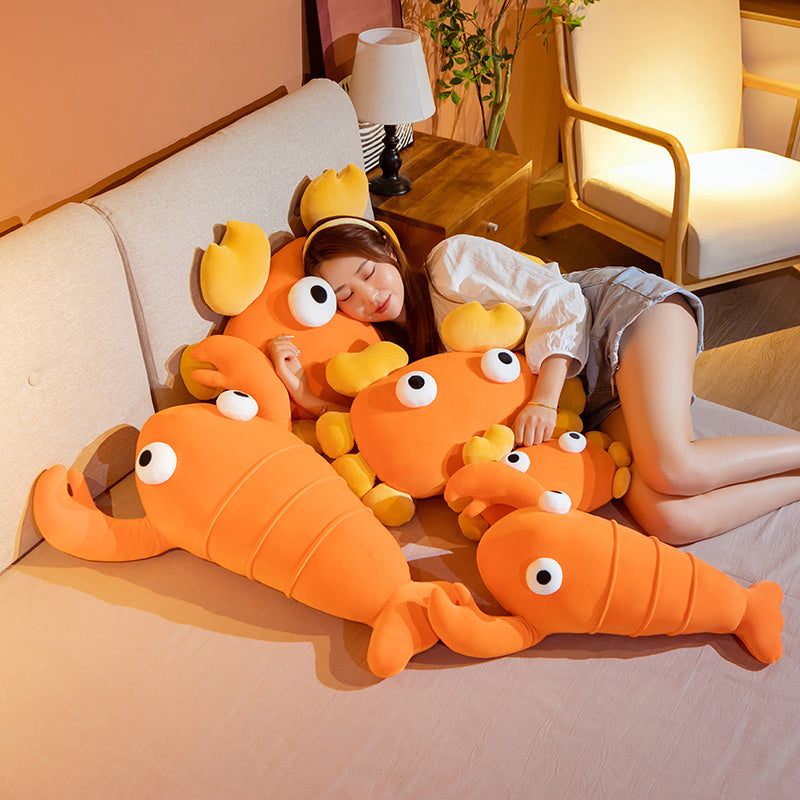 Kawaii Orange Crab & Lobster Plushie-Kawaii Dream
