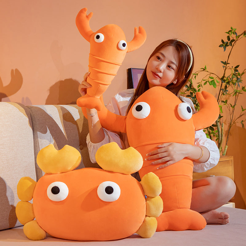 Kawaii Orange Crab & Lobster Plushie-Kawaii Dream