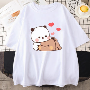 Kawaii Panda Bear Love Unisex Tee-Kawaii Dream