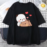Kawaii Panda Bear Love Unisex Tee-Kawaii Dream