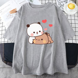 Kawaii Panda Bear Love Unisex Tee-Kawaii Dream