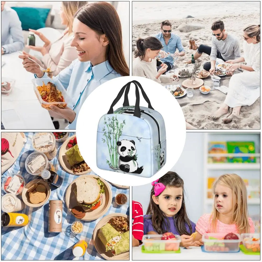 Kawaii Panda Insulated Lunch Bags-Kawaii Dream