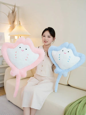 Kawaii Pastel Fluffy Stingray Plushies-Kawaii Dream