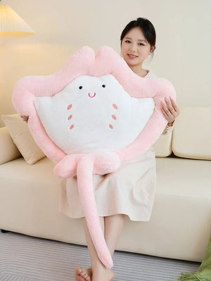 Kawaii Pastel Fluffy Stingray Plushies-Kawaii Dream