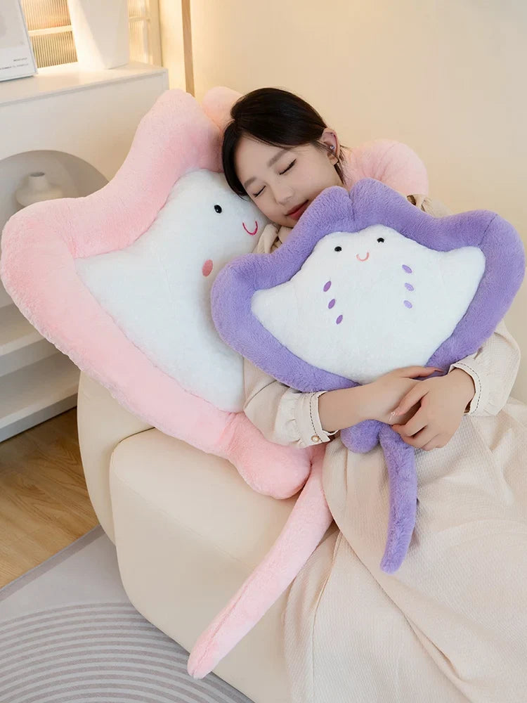 Kawaii Pastel Fluffy Stingray Plushies-Kawaii Dream