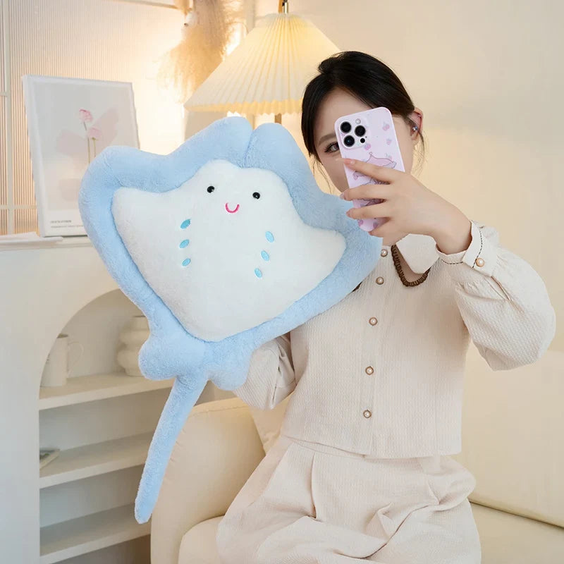 Kawaii Pastel Fluffy Stingray Plushies-Kawaii Dream
