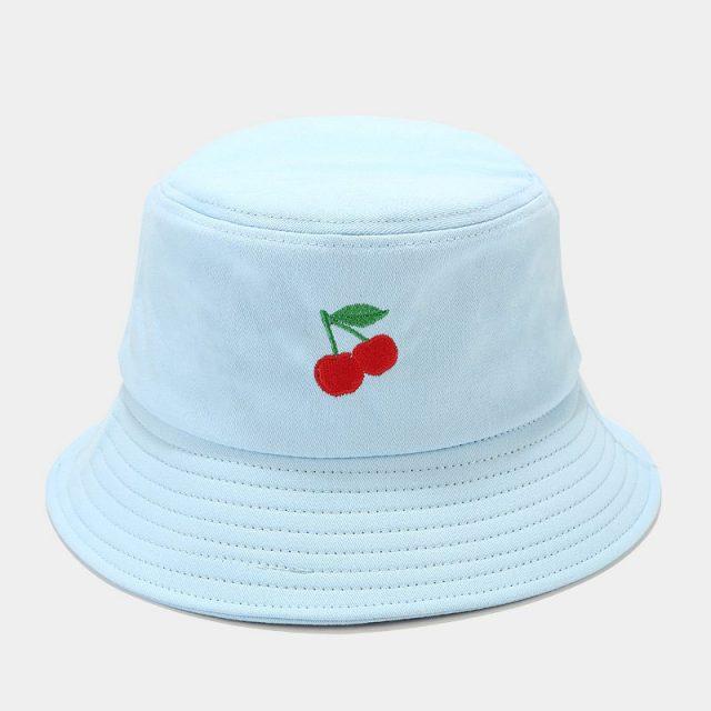 Kawaii Pastel Fruit Bucket Hat-Kawaii Dream