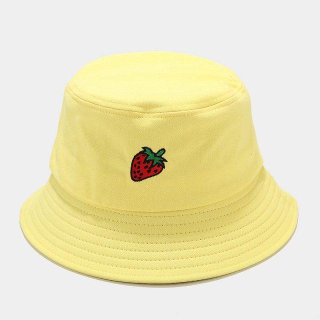 Kawaii Pastel Fruit Bucket Hat-Kawaii Dream