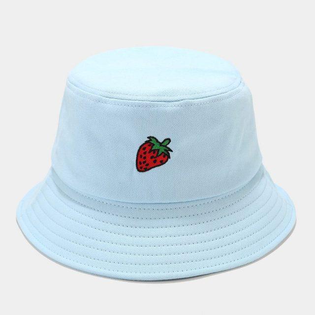 Kawaii Pastel Fruit Bucket Hat-Kawaii Dream