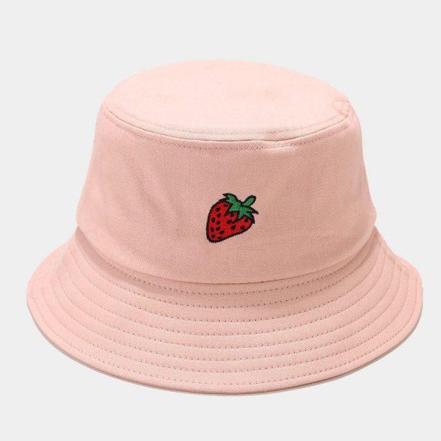 Kawaii Pastel Fruit Bucket Hat-Kawaii Dream