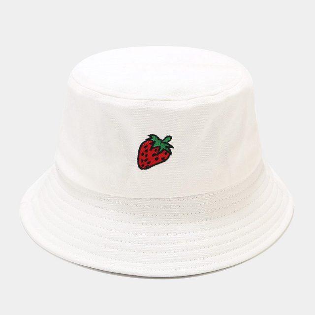 Kawaii Pastel Fruit Bucket Hat-Kawaii Dream